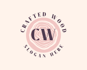 Feminine Wood Cosmetics Makeup logo design