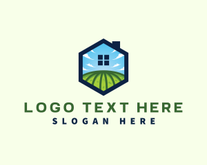 Landscaper - Sky House Landscaping Field logo design