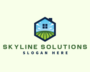 Sky - Sky House Landscaping Field logo design