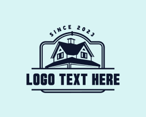 Construction - House Roofing Repair logo design