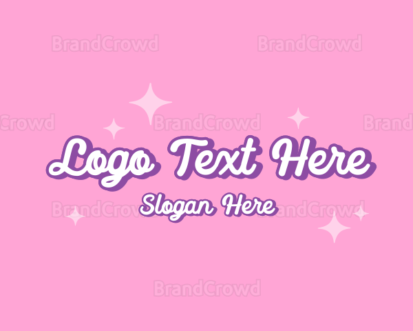 Retro Sparkle Star Logo