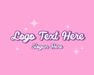 Wordmark - Retro Sparkle Star logo design
