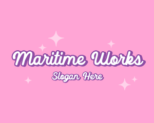 Retro Sparkle Star logo design