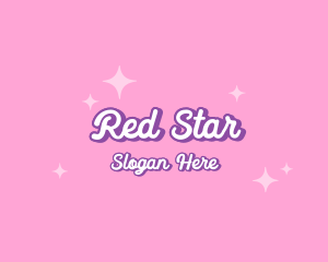 Retro Sparkle Star logo design