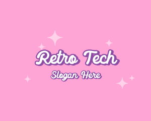 Retro Sparkle Star logo design