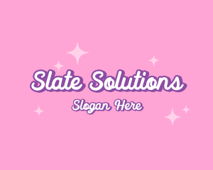 Retro Sparkle Star logo design