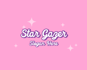 Retro Sparkle Star logo design