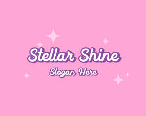 Retro Sparkle Star logo design