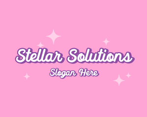 Star - Retro Sparkle Star logo design