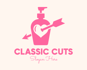 Pink Lovely Lotion logo design