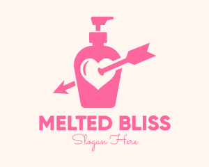 Pink Lovely Lotion logo design