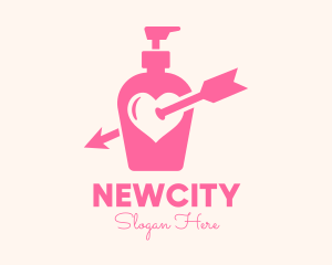 Pink Lovely Lotion logo design