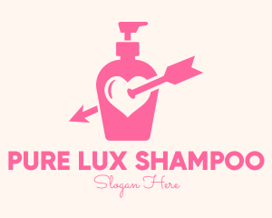 Shampoo - Pink Lovely Lotion logo design