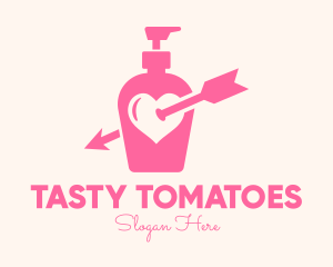 Pink Lovely Lotion logo design