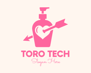 Pink Lovely Lotion logo design