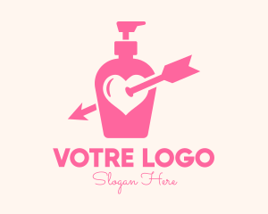 Shampoo - Pink Lovely Lotion logo design