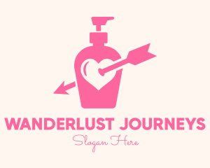 Hand Wash - Pink Lovely Lotion logo design