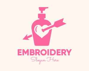 Pink Lovely Lotion logo design