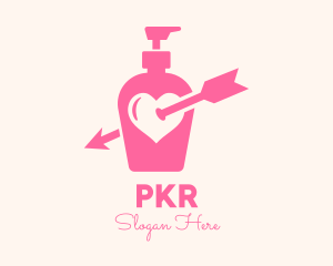 Pink Lovely Lotion logo design