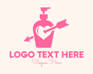 Lovely - Pink Lovely Lotion logo design