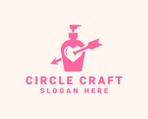 Pink Lovely Lotion logo design