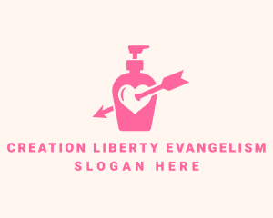 Pink Lovely Lotion logo design