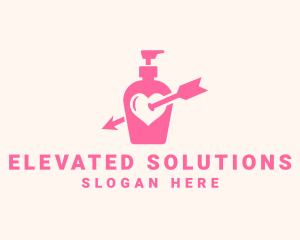 Pink Lovely Lotion logo design