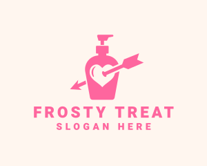 Pink Lovely Lotion logo design