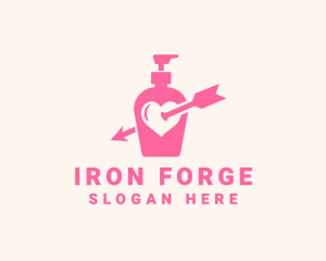 Pink Lovely Lotion logo design