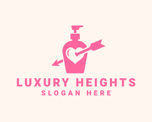 Pink Lovely Lotion logo design