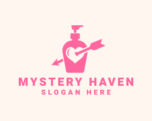 Pink Lovely Lotion logo design