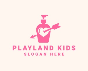 Pink Lovely Lotion logo design