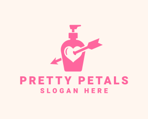 Pink Lovely Lotion logo design