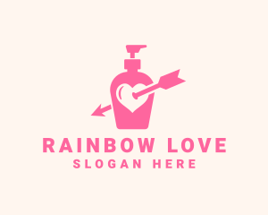 Pink Lovely Lotion logo design