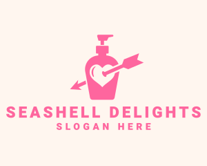 Pink Lovely Lotion logo design