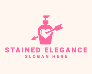 Pink Lovely Lotion logo design