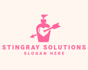 Pink Lovely Lotion logo design