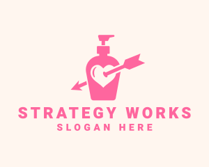 Pink Lovely Lotion logo design