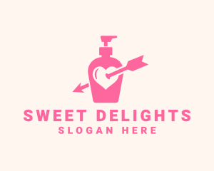 Pink Lovely Lotion logo design