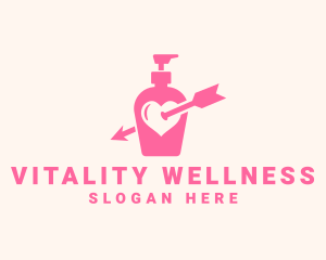 Pink Lovely Lotion logo design