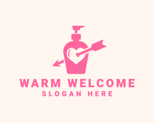 Pink Lovely Lotion logo design