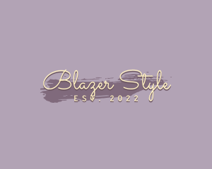 Beauty Cursive Style logo design