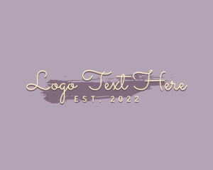 Vlog - Beauty Cursive Style logo design