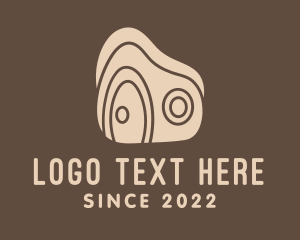 Tiny House - Wooden House Door logo design