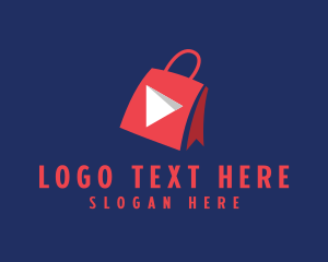 Youtube Star - Shopping Bag Multimedia logo design