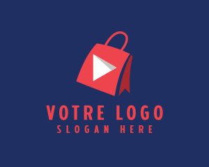 Mobile Application - Shopping Bag Multimedia logo design