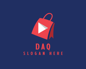 Media Player - Shopping Bag Multimedia logo design