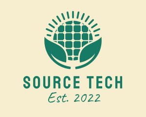 Source - Solar Power Sustainability Energy logo design