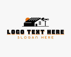 Remodeling - Trowel Construction Builder logo design