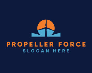 Propeller - Windmill Propeller Energy logo design